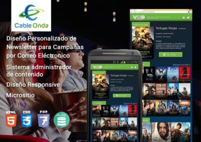 Cable Onda VOD – Diseño de Newsletter